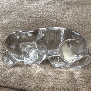 Vintage Princess House Crystal Dog Figurine